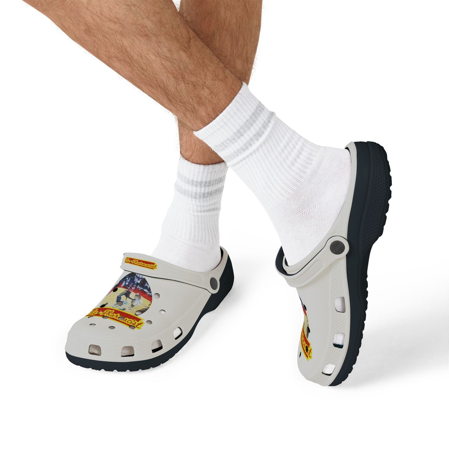 Blk Greatness Rubber Shoes (AOP)