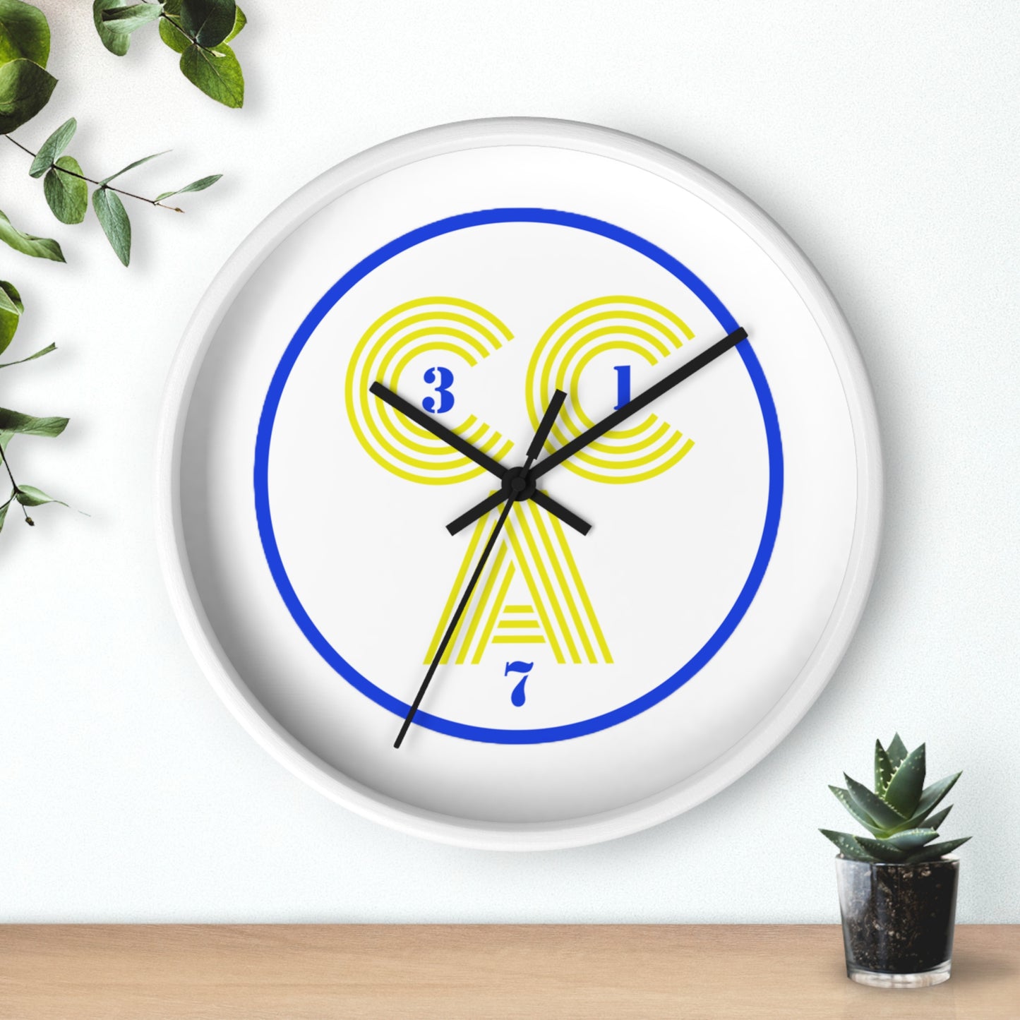 2 Cs Logo Wall Clock