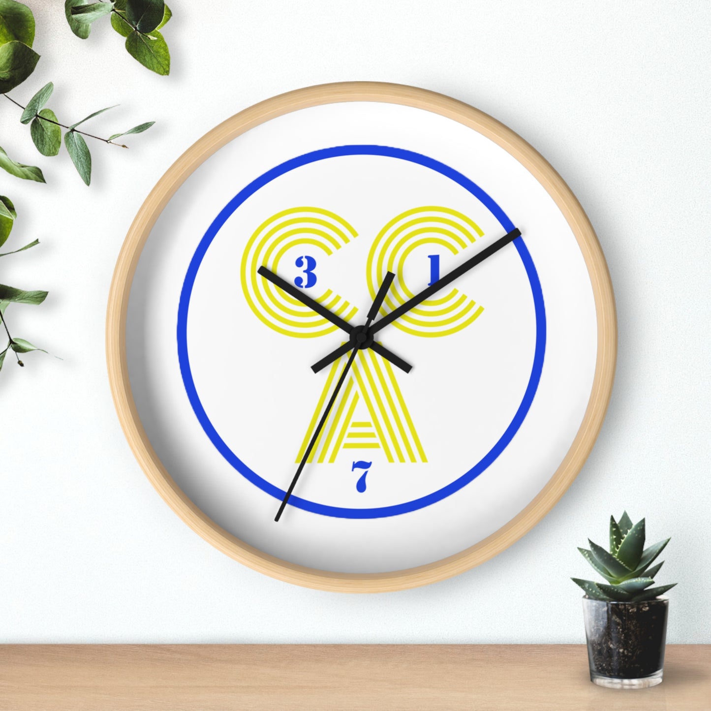 2 Cs Logo Wall Clock