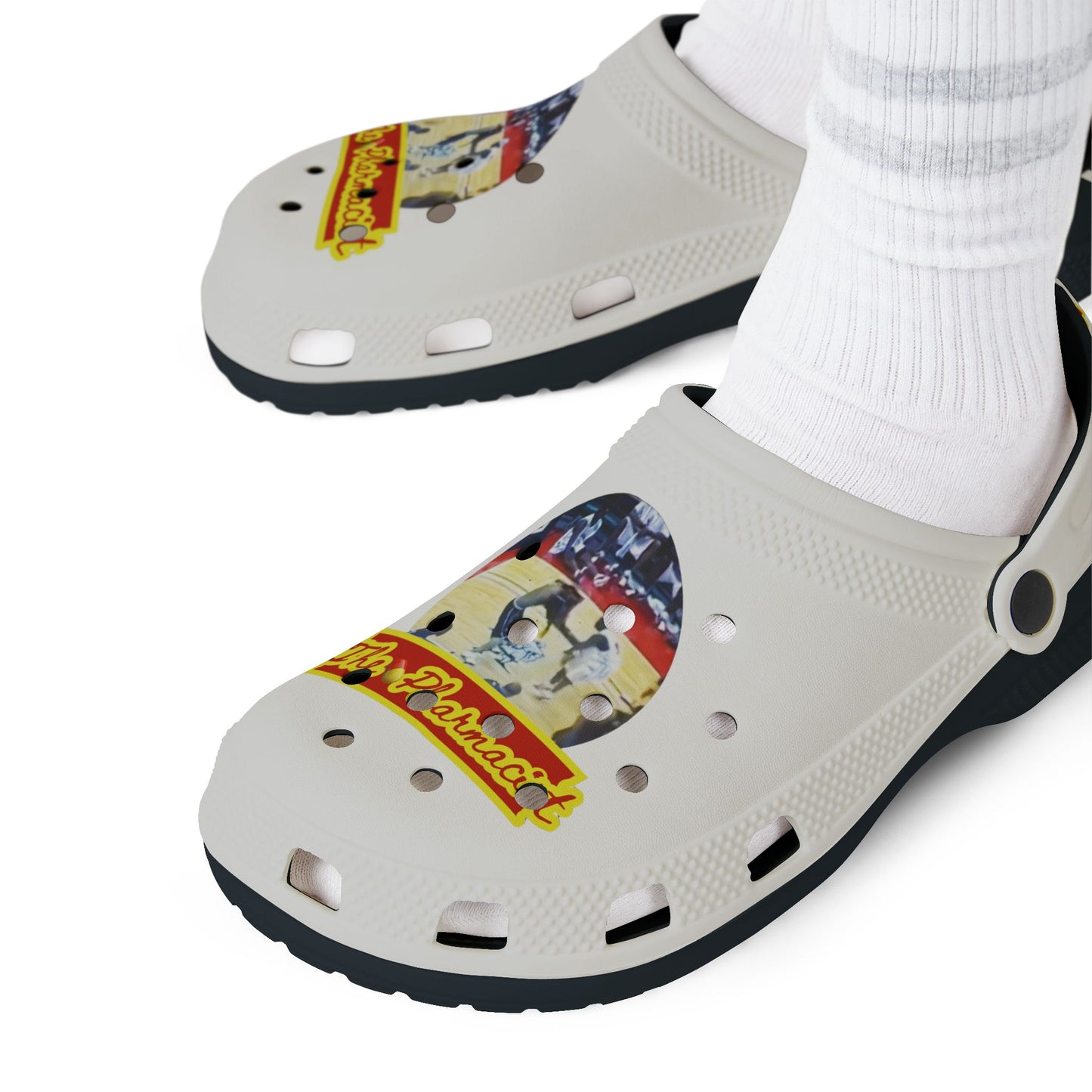 Blk Greatness Rubber Shoes (AOP)
