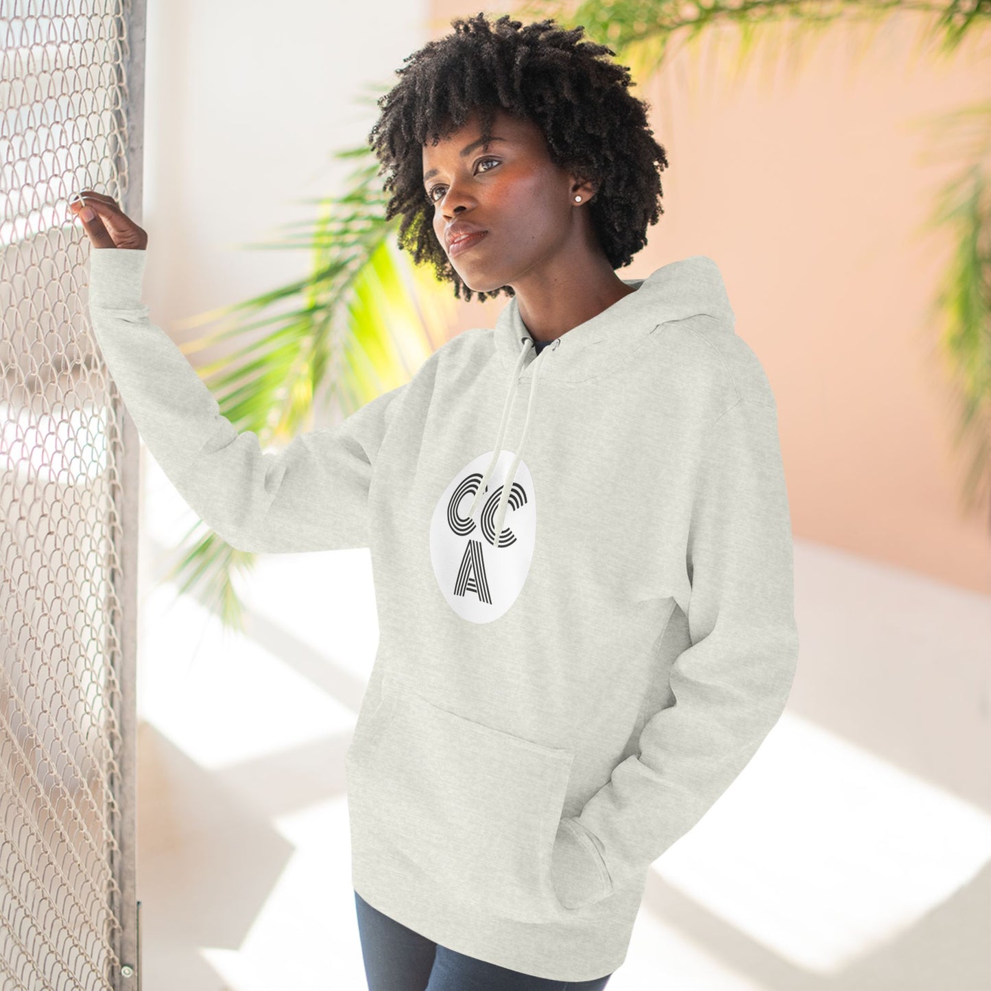 2 Cs Three-Panel Fleece Hoodie