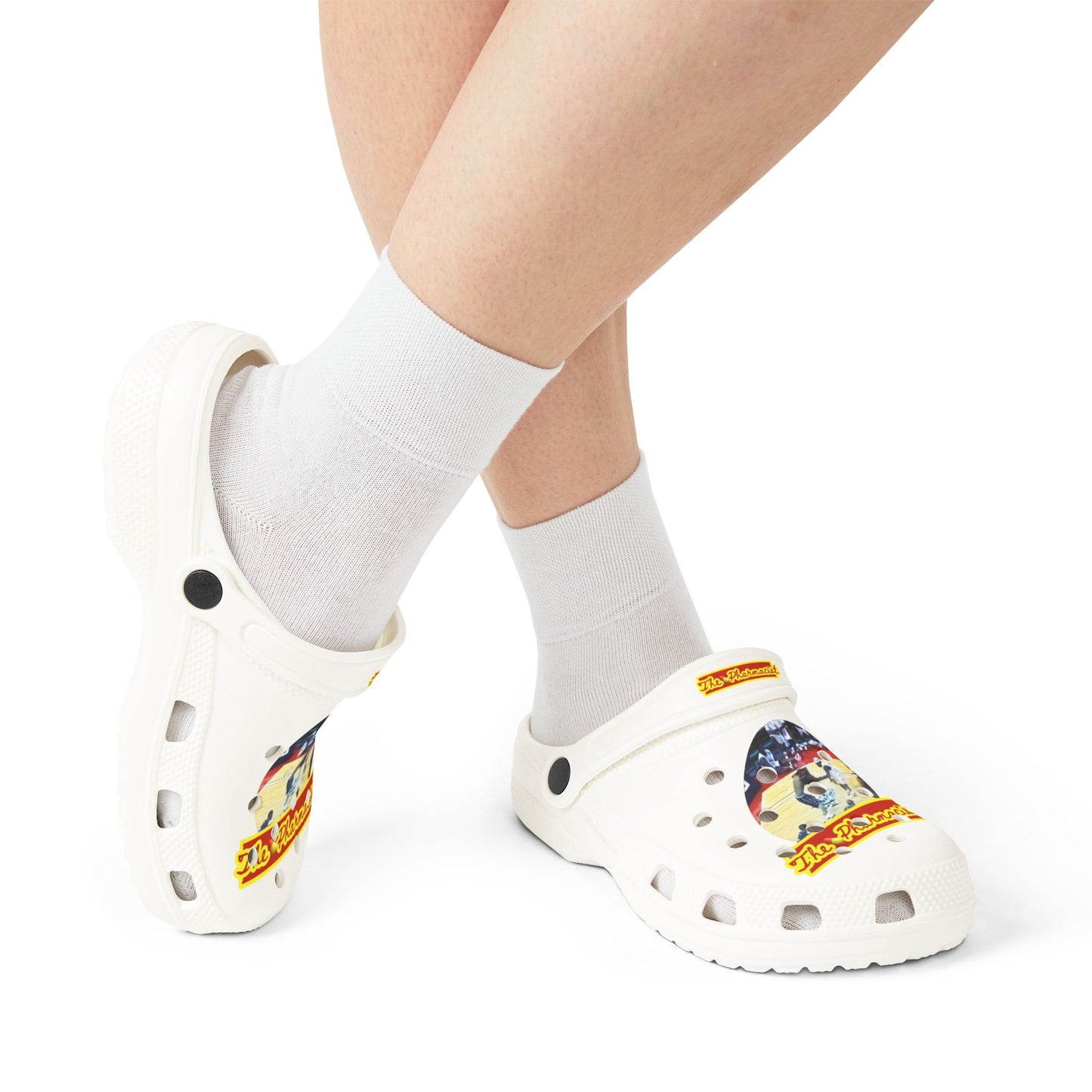 Blk Greatness Rubber Shoes (AOP)