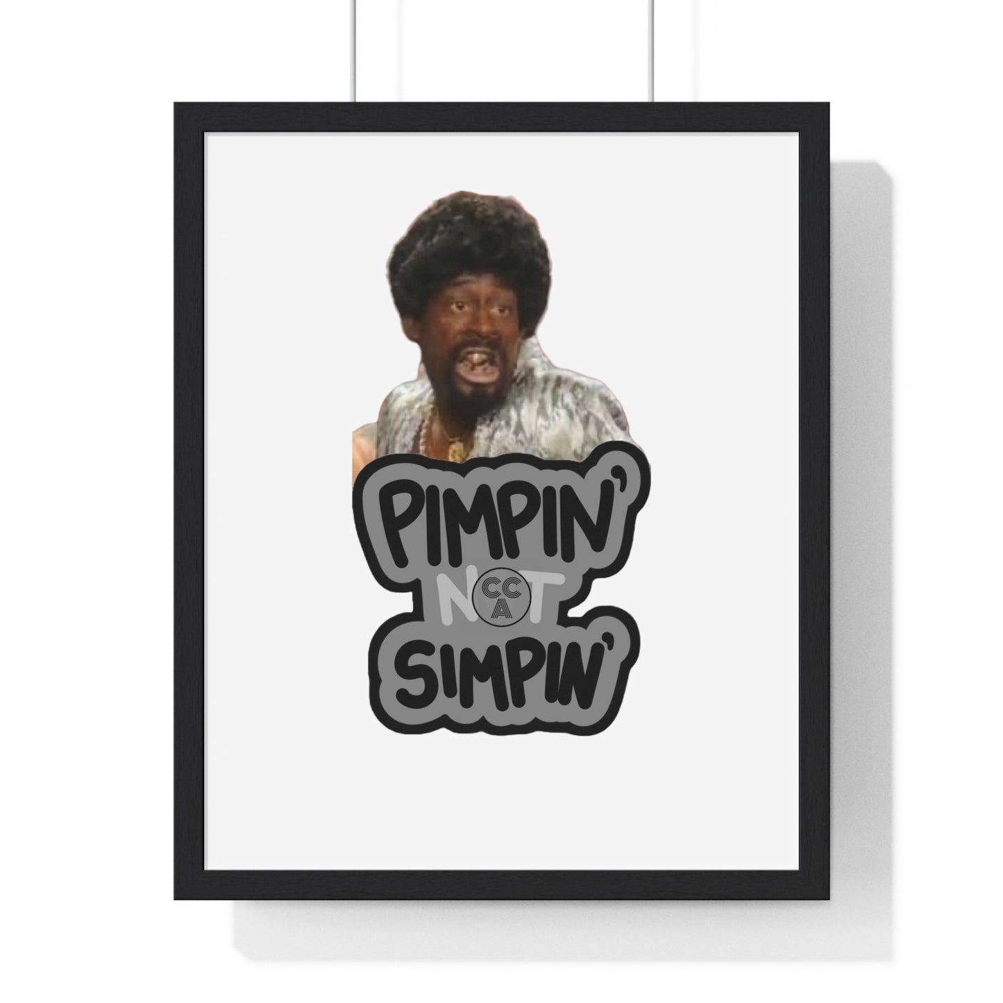 Blk Greatness Vertical Framed Poster