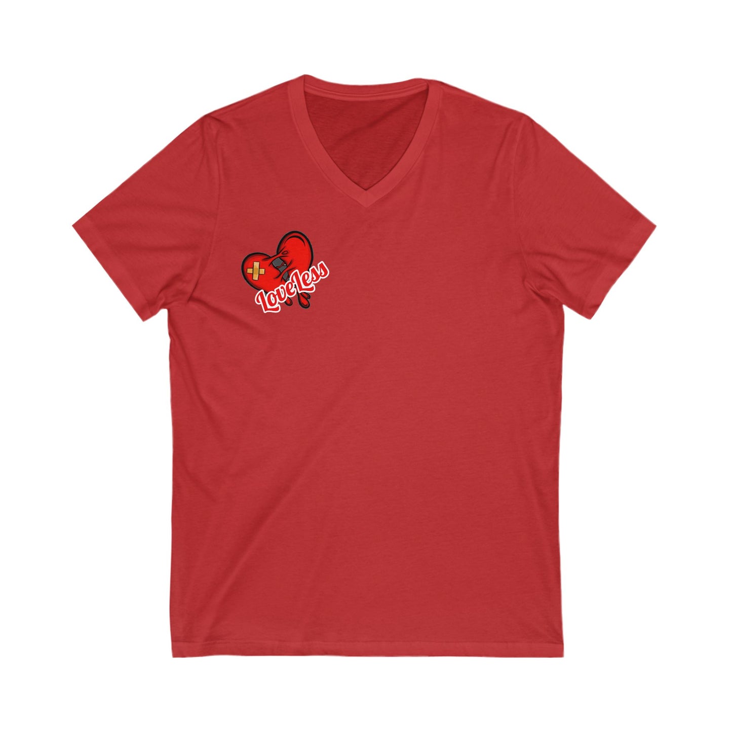 LoveLess Jersey Short Sleeve V-Neck Tee