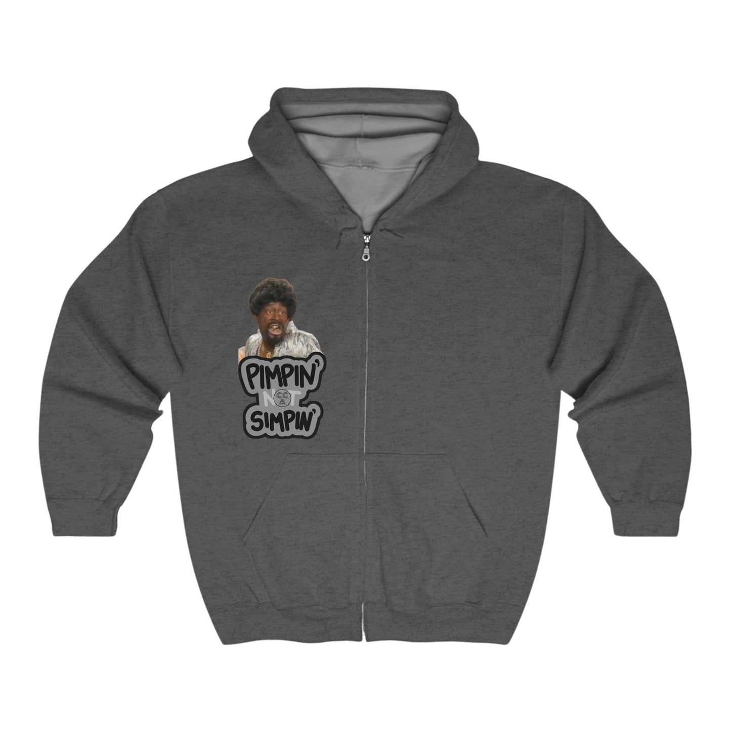 Blk Greatness Zip Hooded Sweatshirt