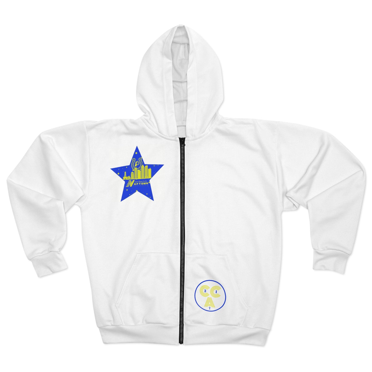 Dont Sleep On Us Zip Hoodie (AOP)