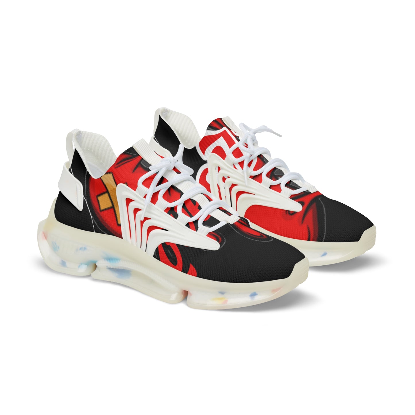 LoveLess Men's Blk Mesh Sneakers