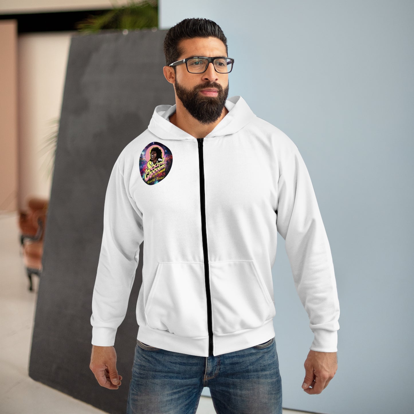 Blk Greatness Zip Hoodie (AOP)