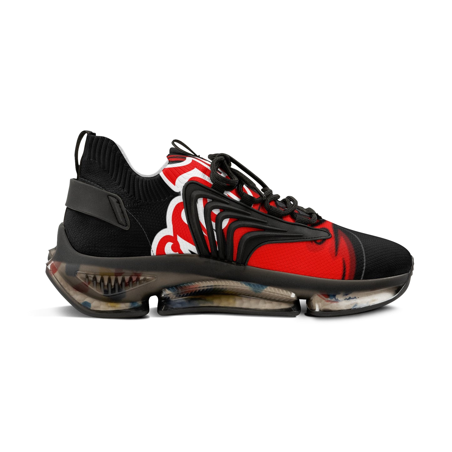 LoveLess Men's Blk Mesh Sneakers