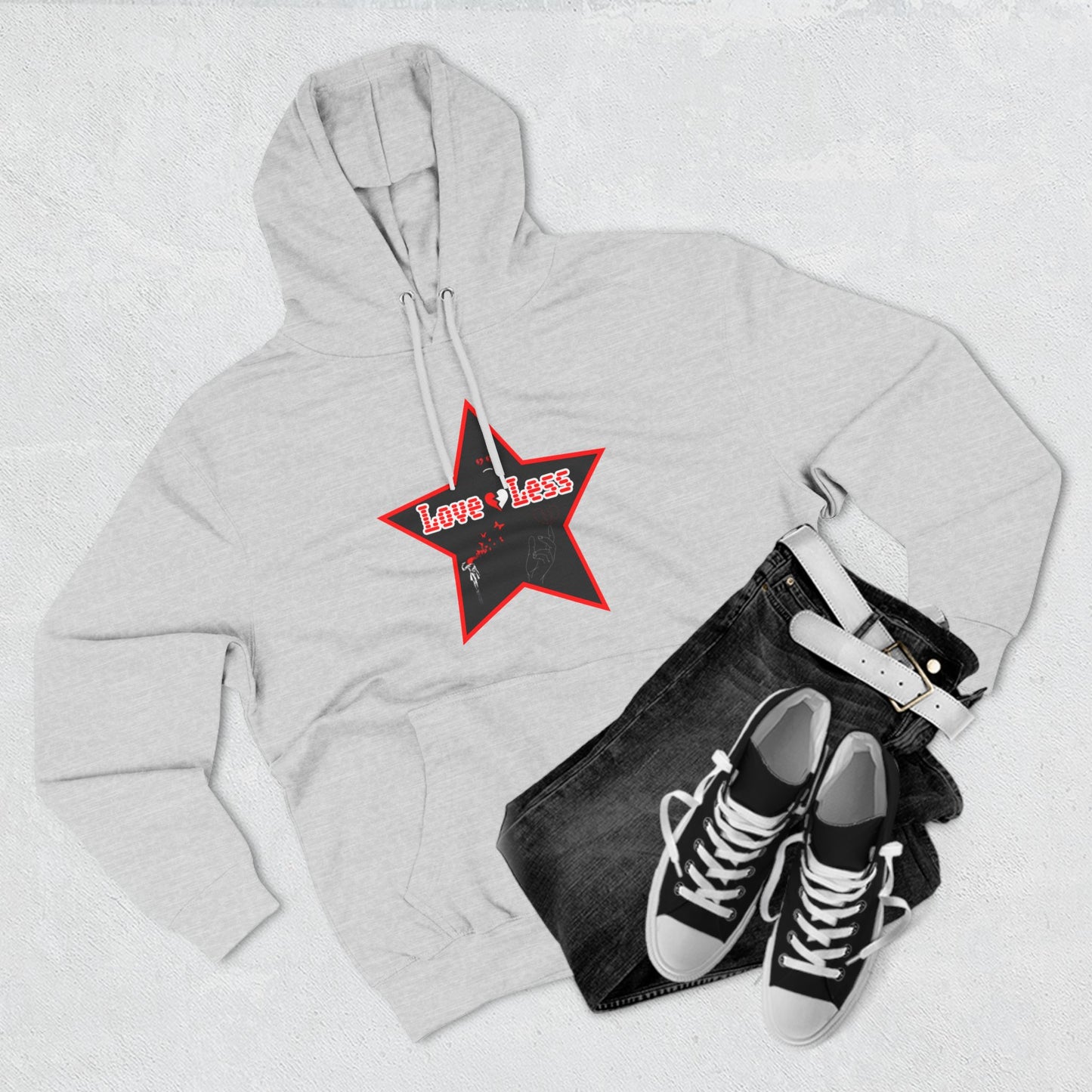 LoveLess HBG Three-Panel Fleece Hoodie