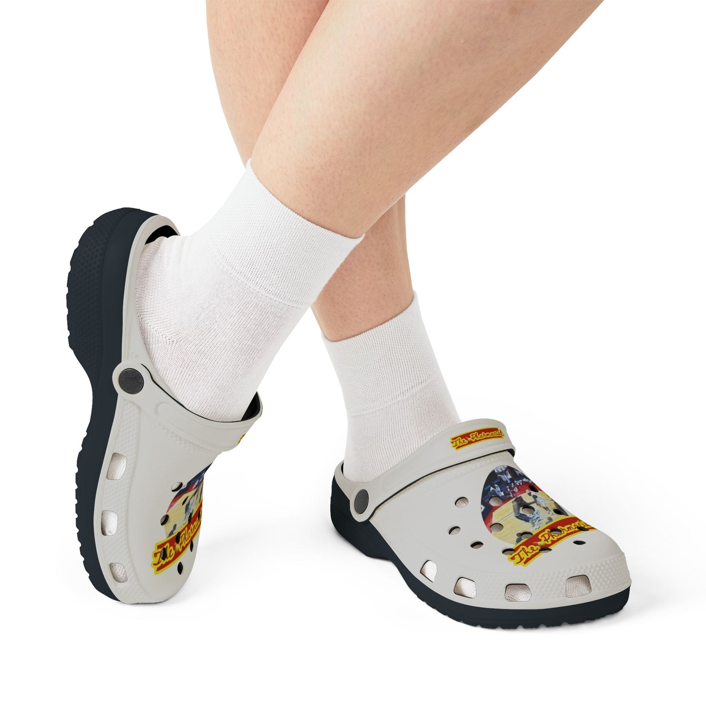 Blk Greatness Rubber Shoes (AOP)