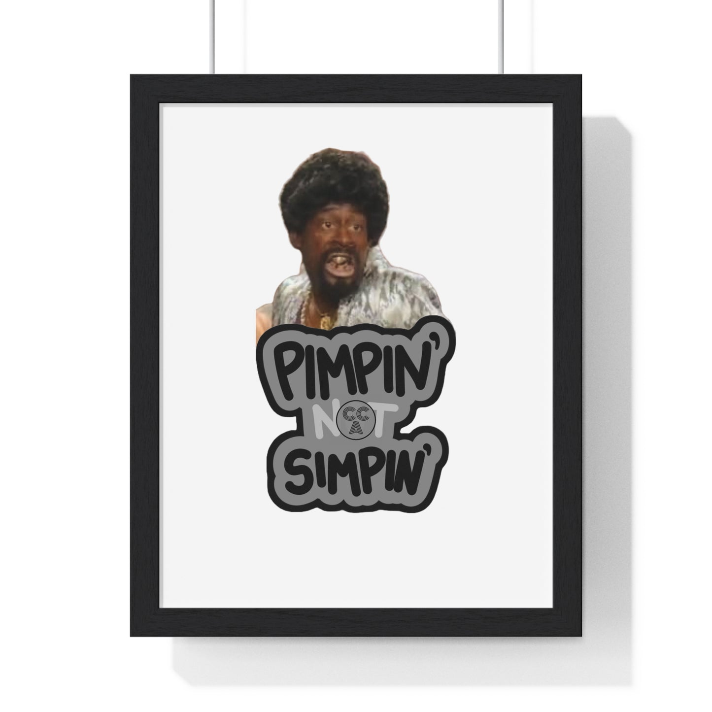 Blk Greatness Vertical Framed Poster