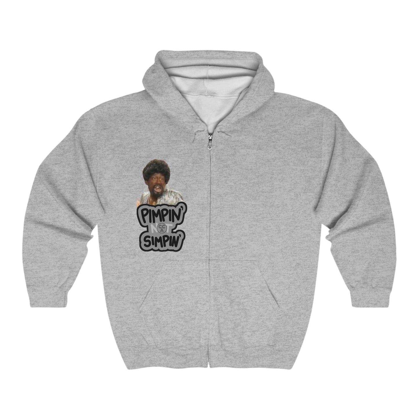 Blk Greatness Zip Hooded Sweatshirt