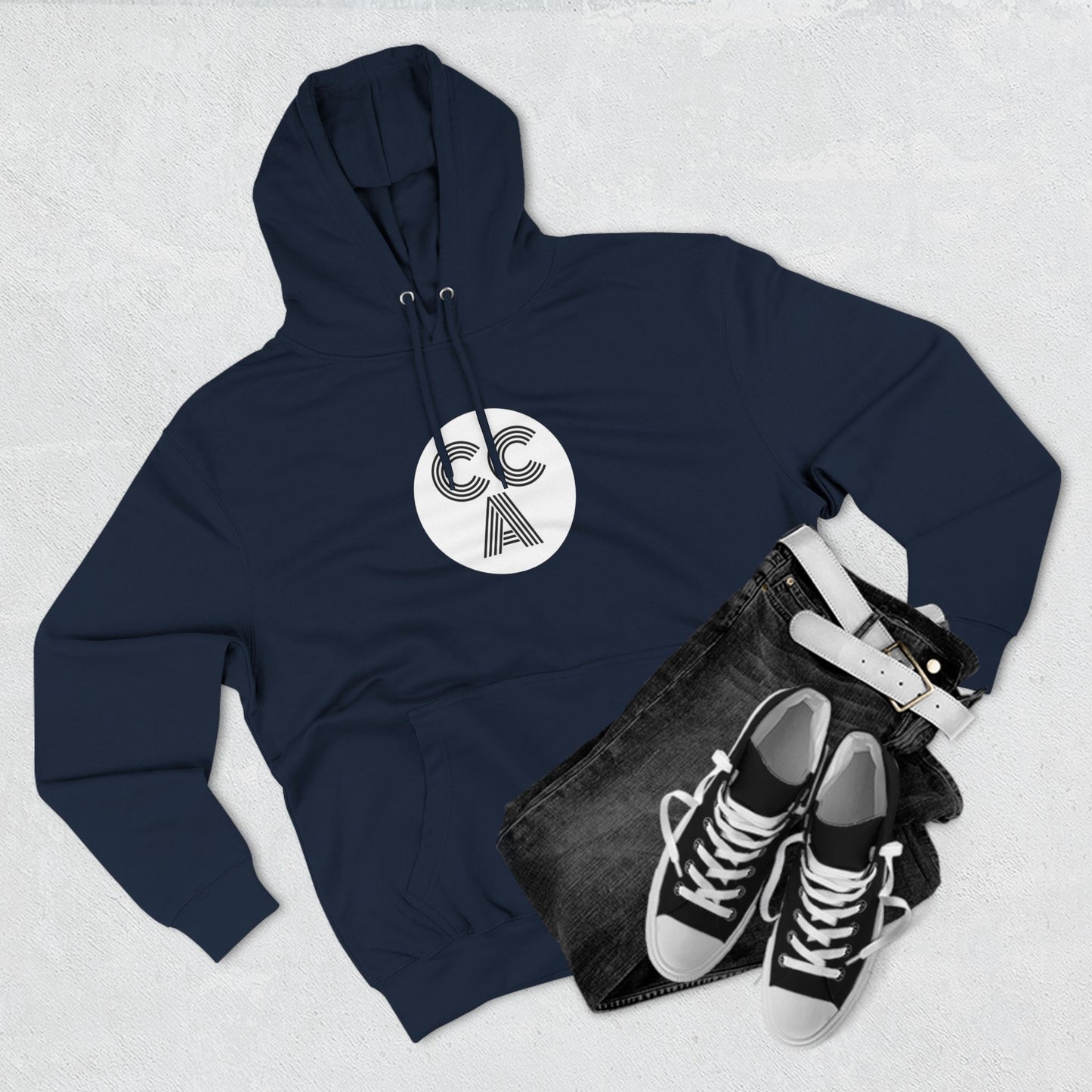 2 Cs Three-Panel Fleece Hoodie