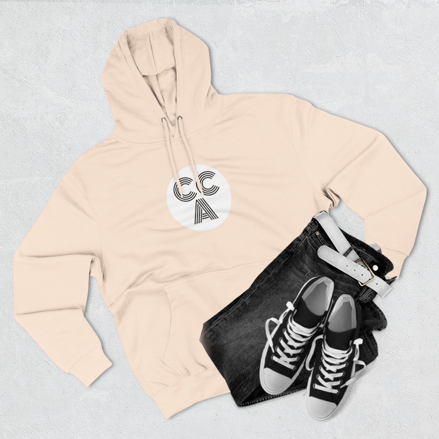 2 Cs Three-Panel Fleece Hoodie