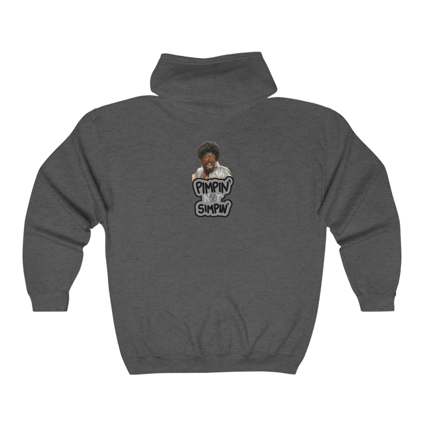 Blk Greatness Zip Hooded Sweatshirt