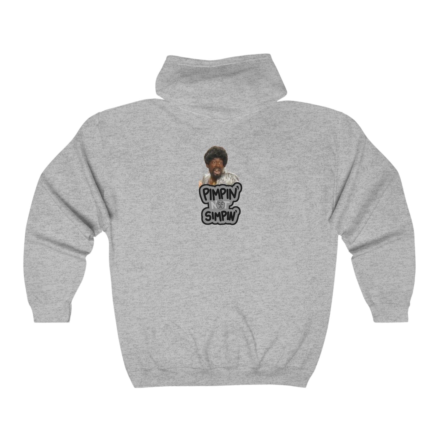 Blk Greatness Zip Hooded Sweatshirt