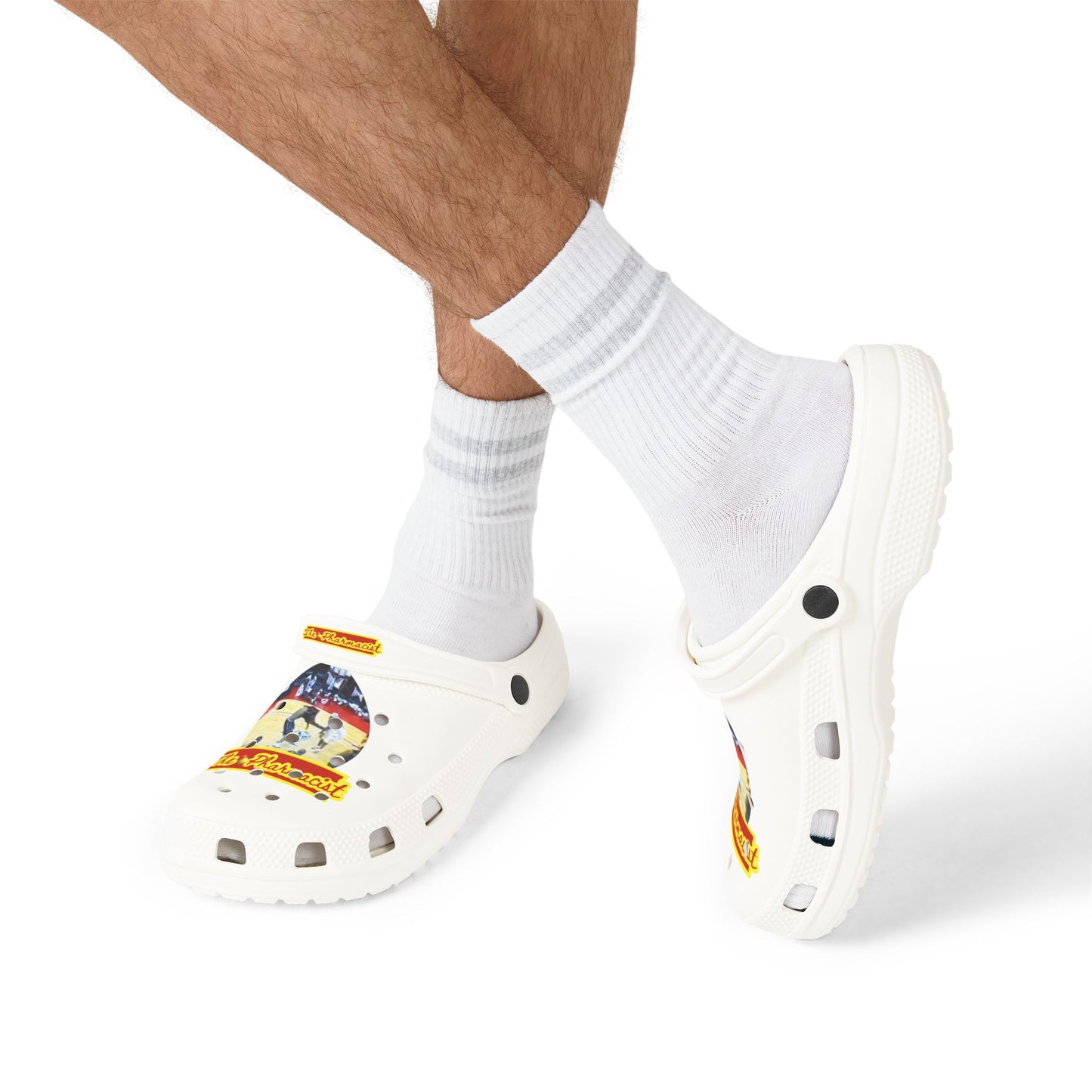 Blk Greatness Rubber Shoes (AOP)