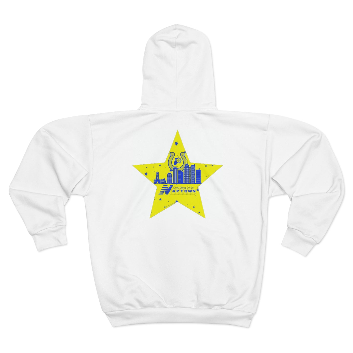 Dont Sleep On Us Zip Hoodie (AOP)
