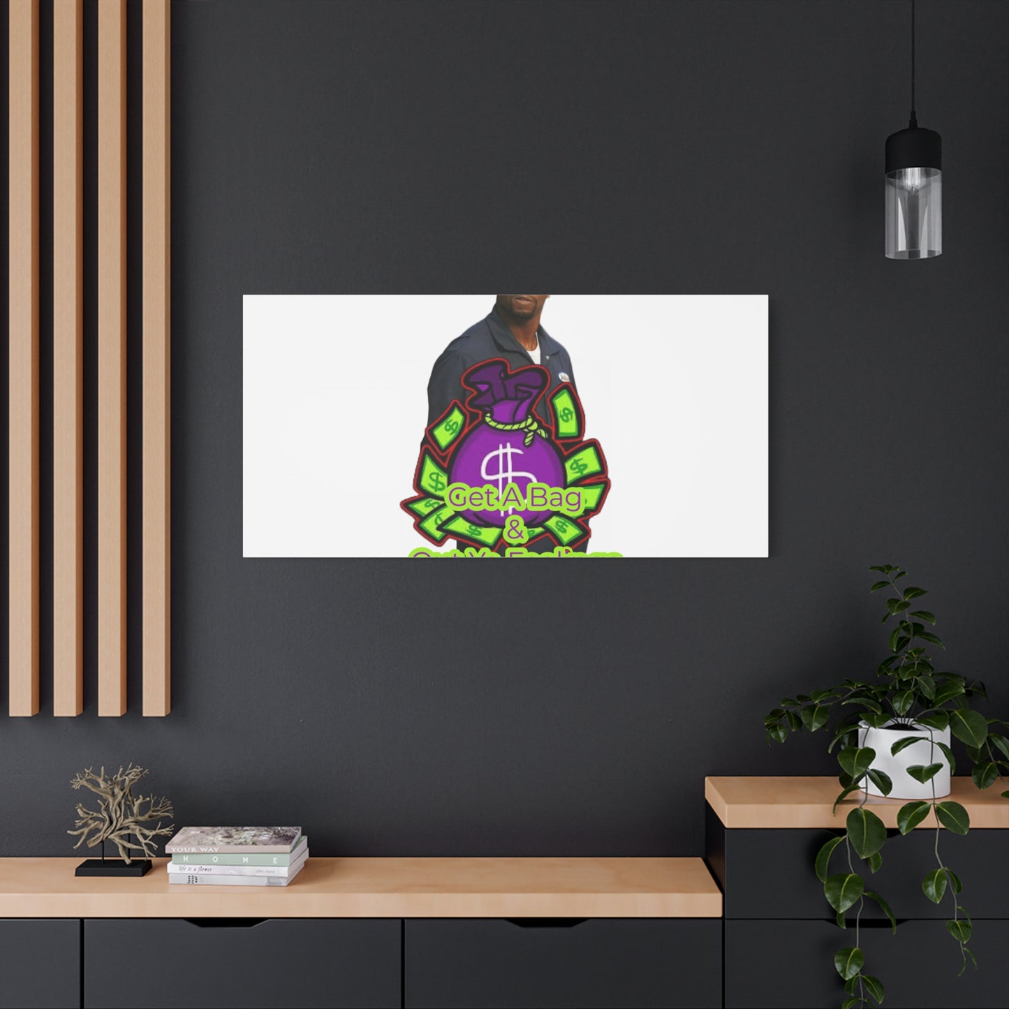 Blk Greatness Matte Canvas, Stretched, 1.25"