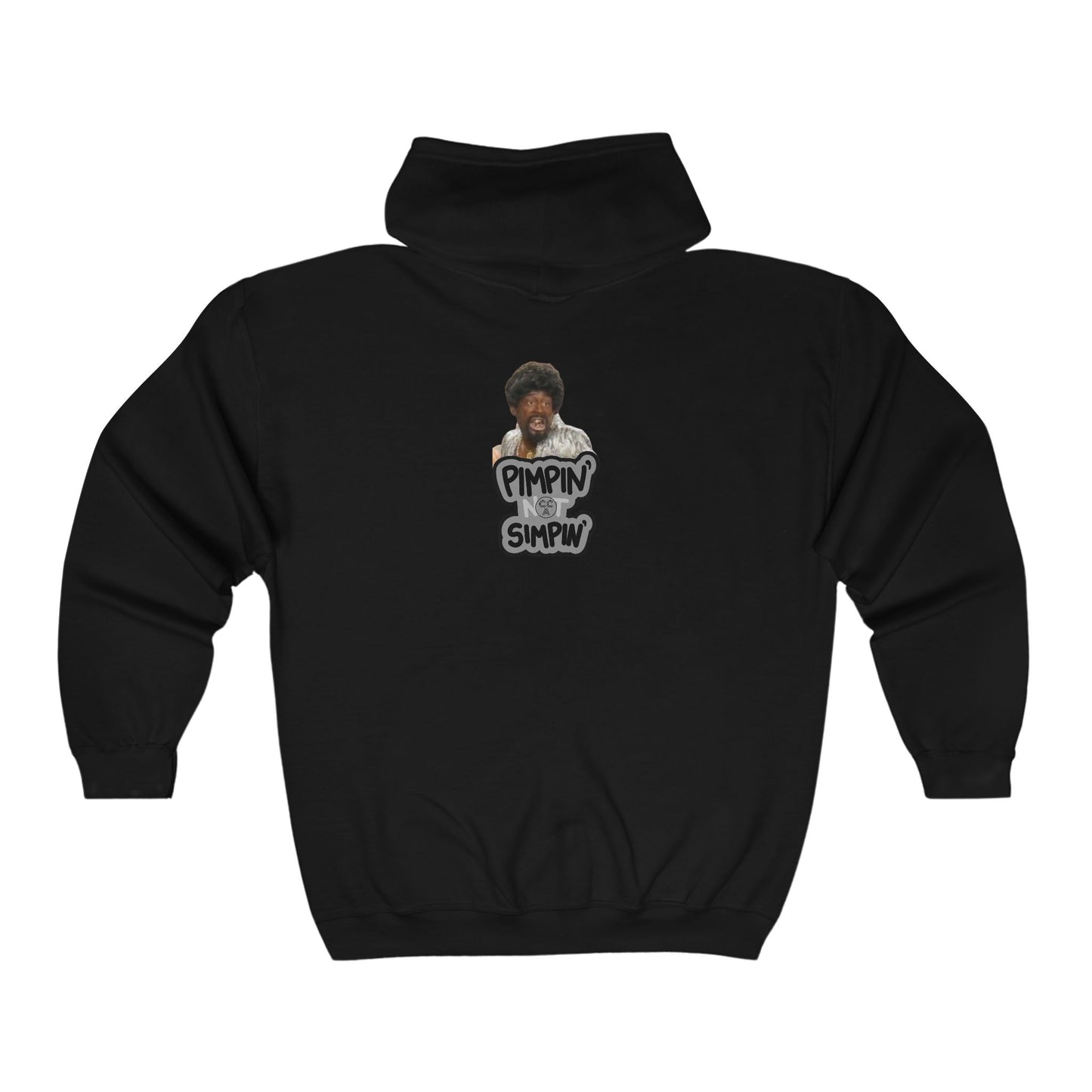 Blk Greatness Zip Hooded Sweatshirt