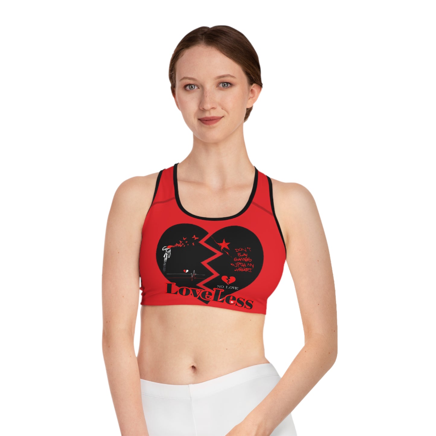 LoveLess Sports Bra (AOP)