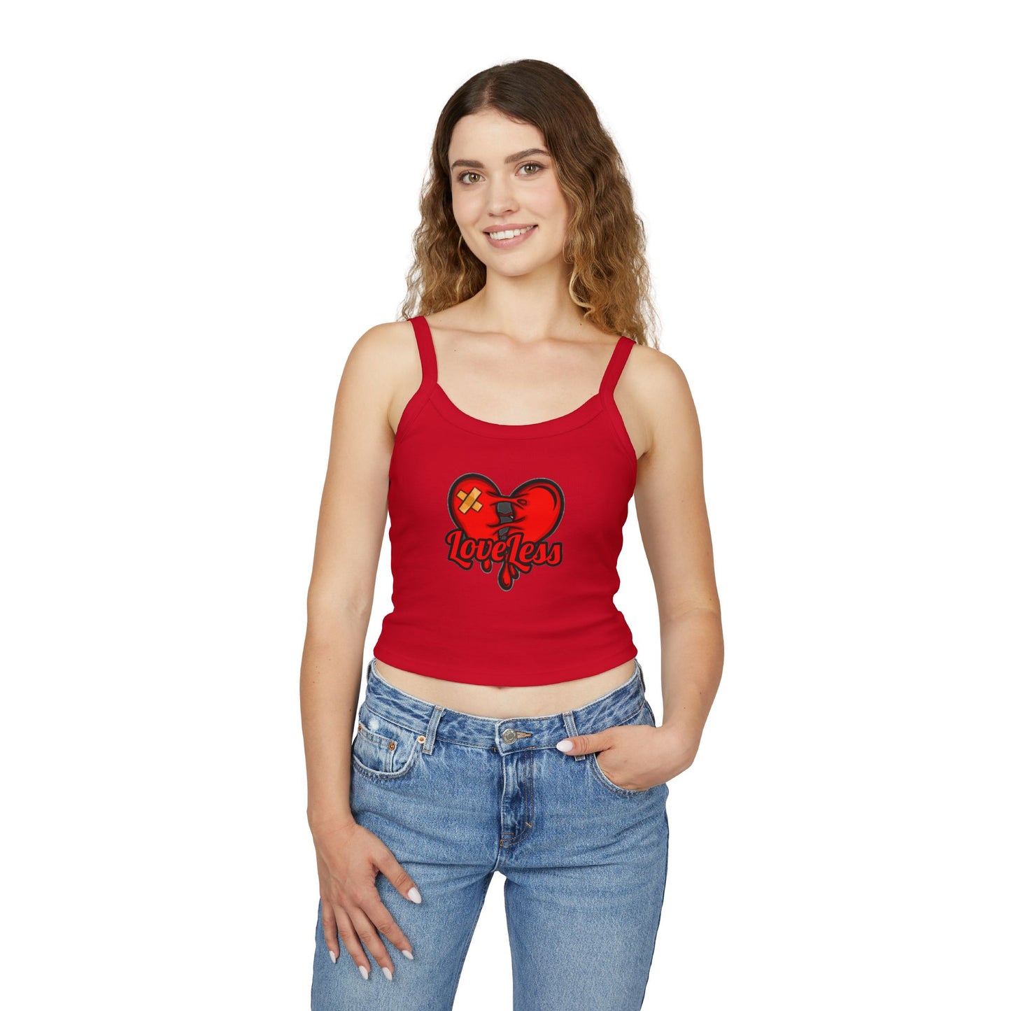 LoveLess Women's Spaghetti Strap Tank Top