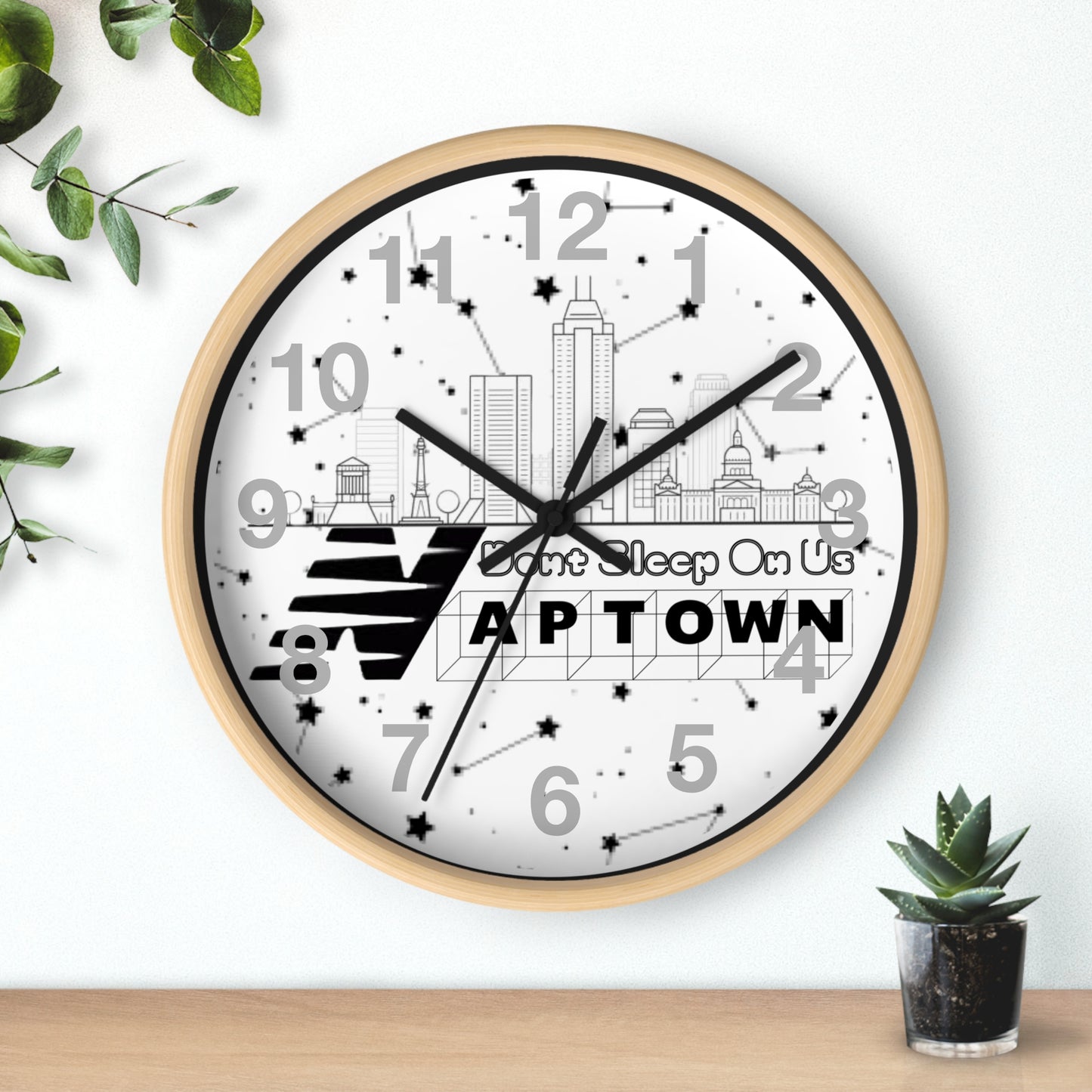 Dont sleep On Us Wall Clock