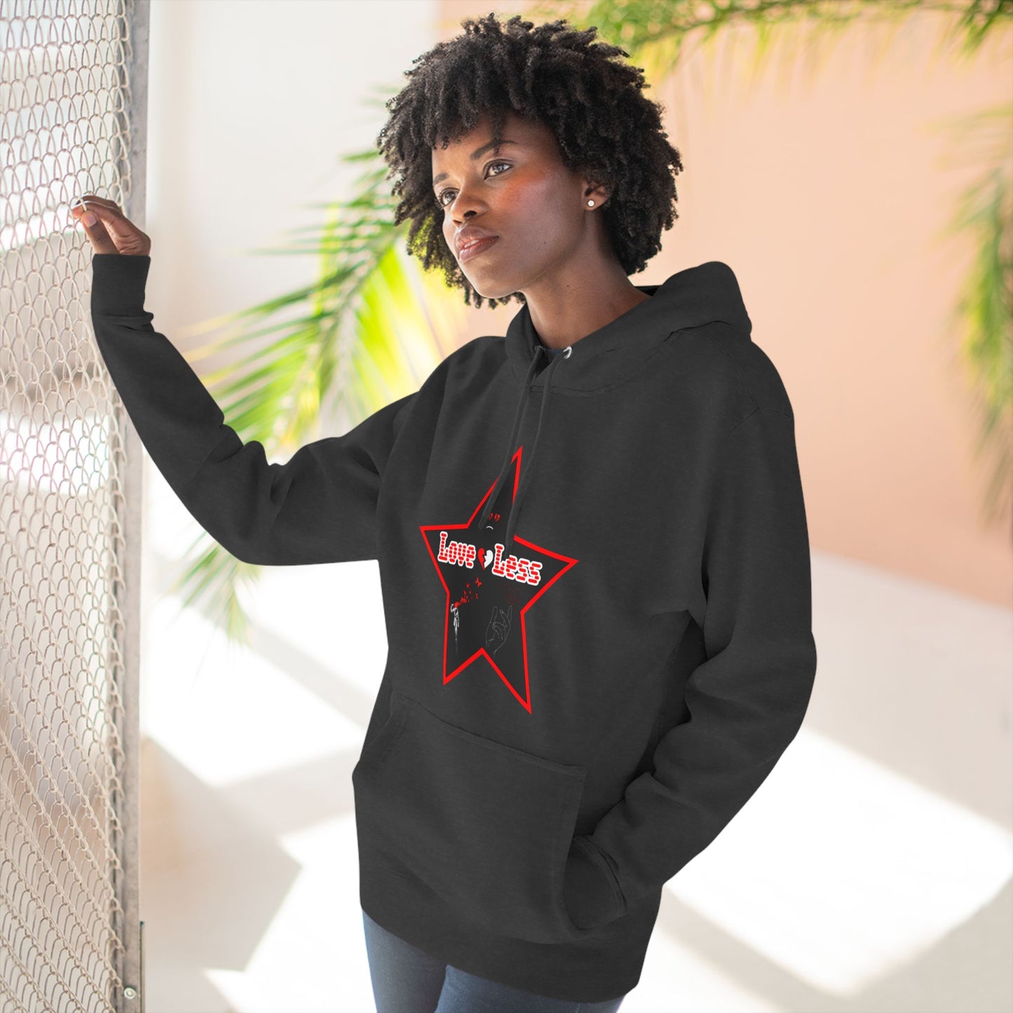 LoveLess HBG Three-Panel Fleece Hoodie