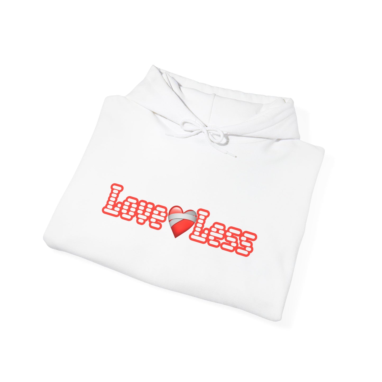 White LoveLess Hooded Sweatshirt