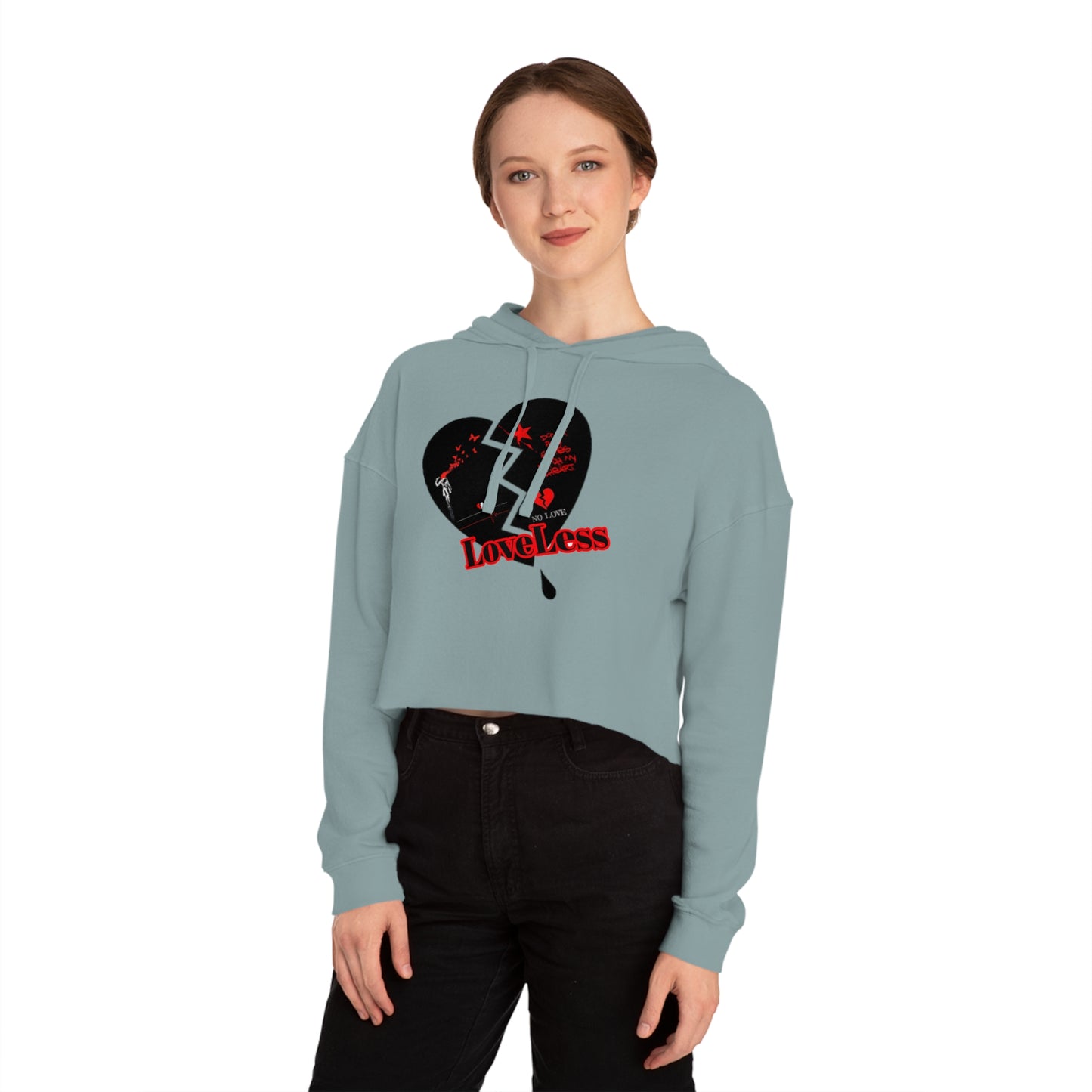 LoveLess Women’s Cropped Hooded Sweatshirt