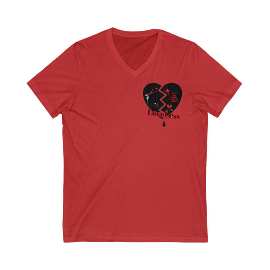 LoveLess Jersey Short Sleeve V-Neck Tee