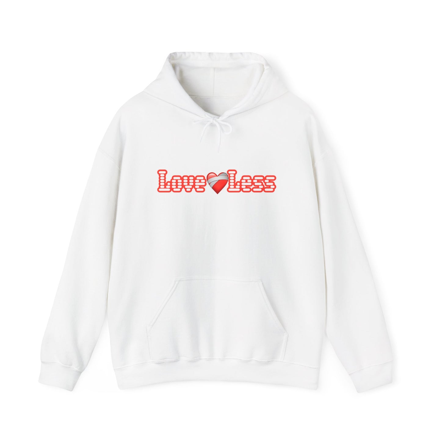 White LoveLess Hooded Sweatshirt