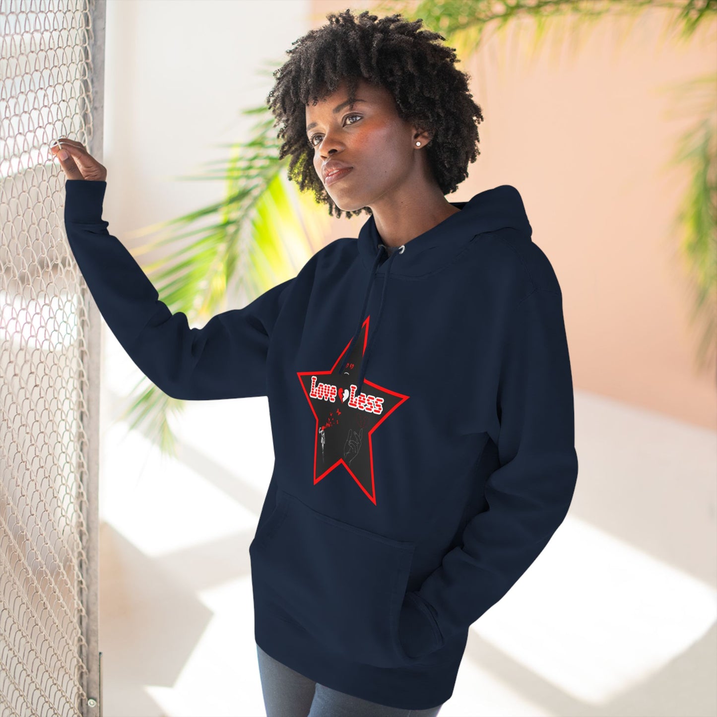 LoveLess HBG Three-Panel Fleece Hoodie