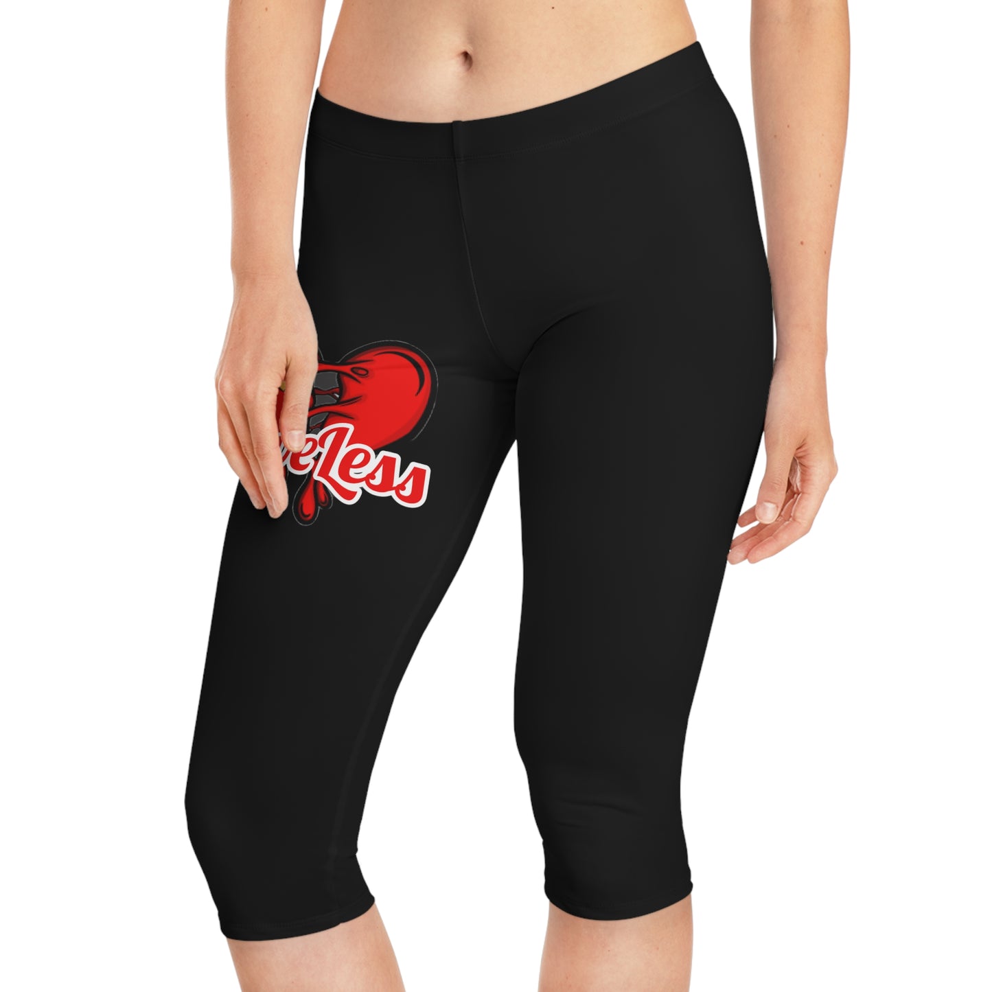 LoveLess Women's Capri Leggings (AOP)