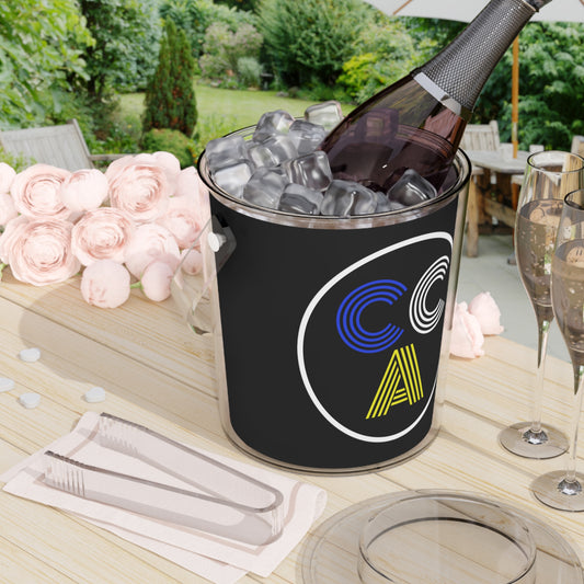 2 Cs Ice Bucket with Tongs