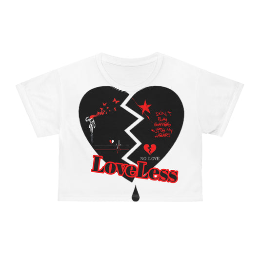 LoveLess Crop Tee (AOP)