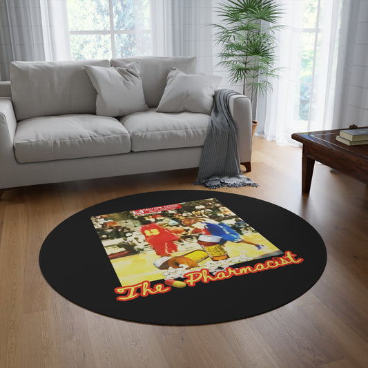 Blk Greatness Round Rug