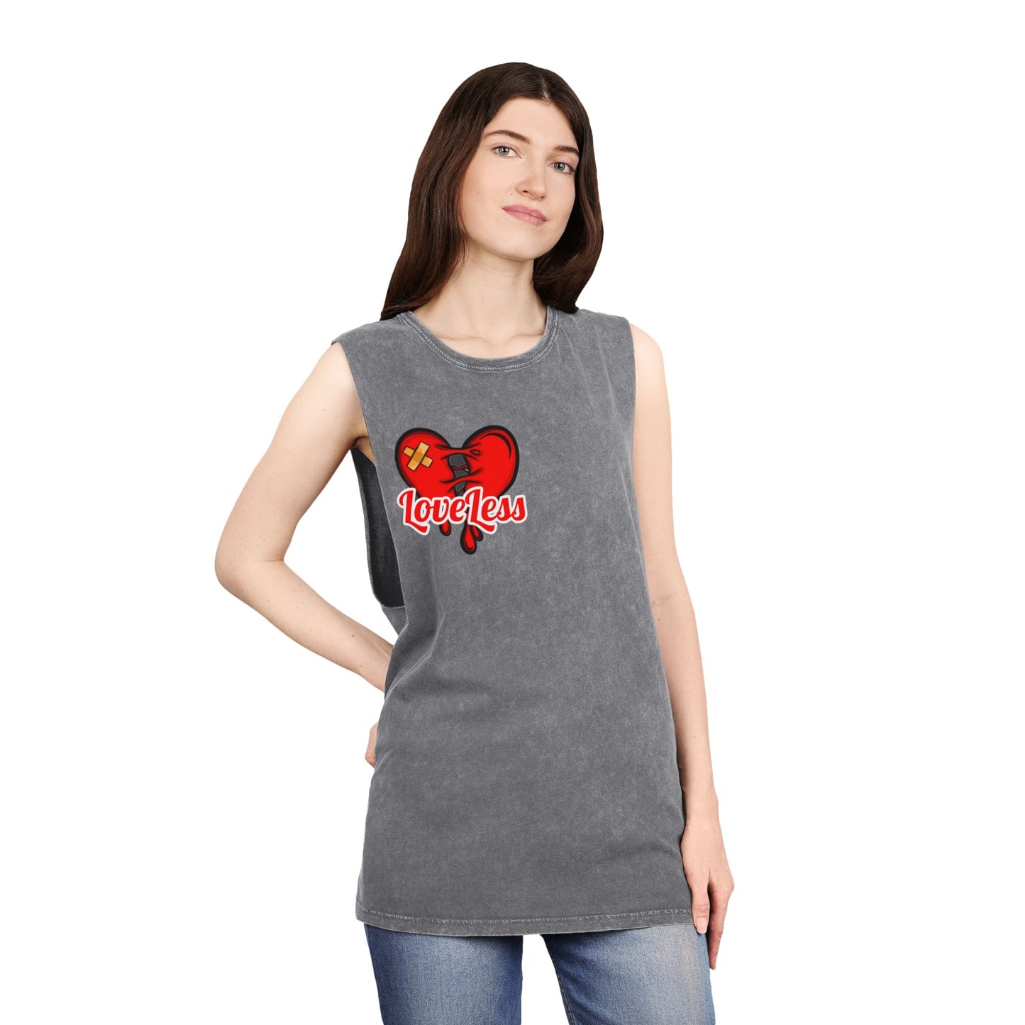 LoveLess Stonewash Tank Top