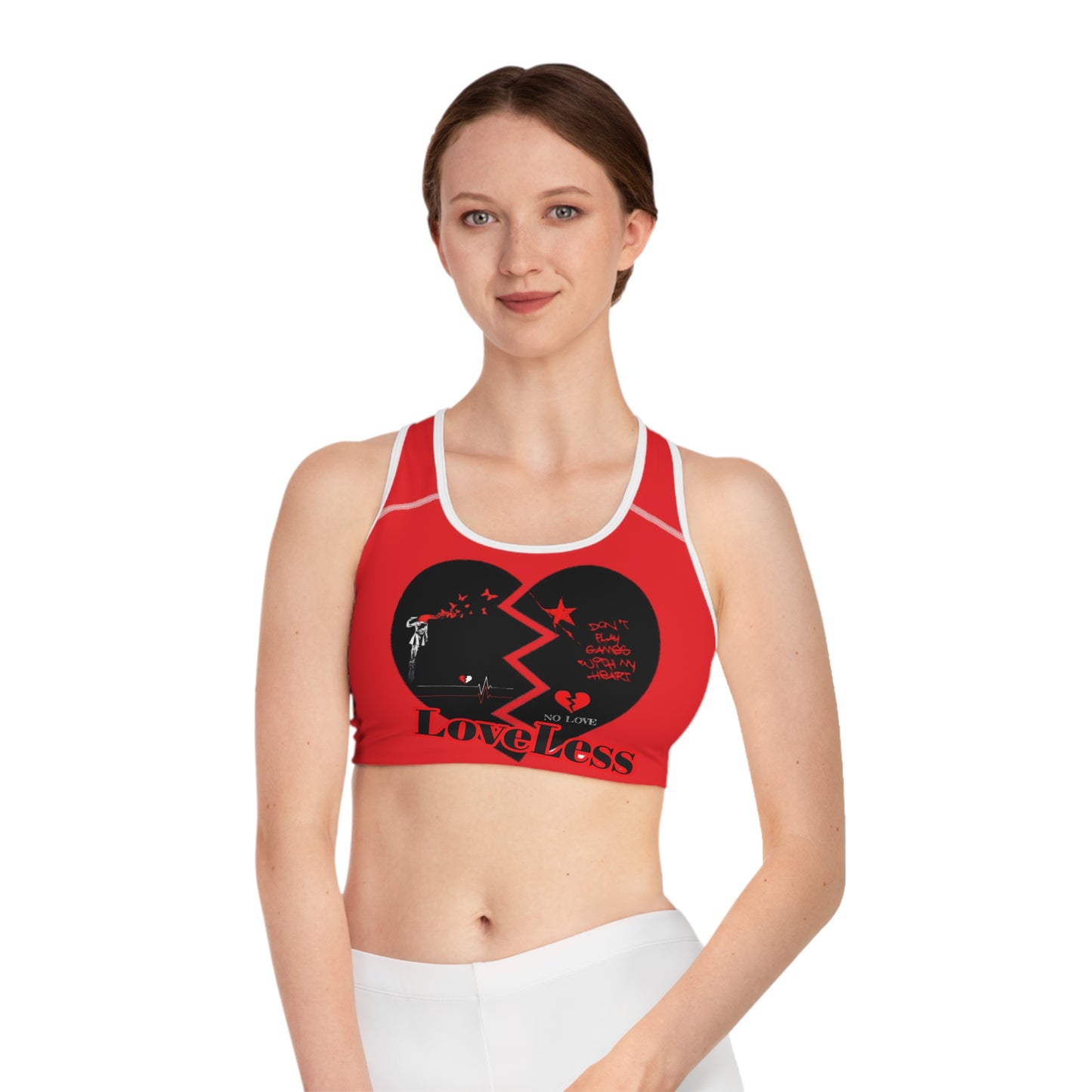 LoveLess Sports Bra (AOP)