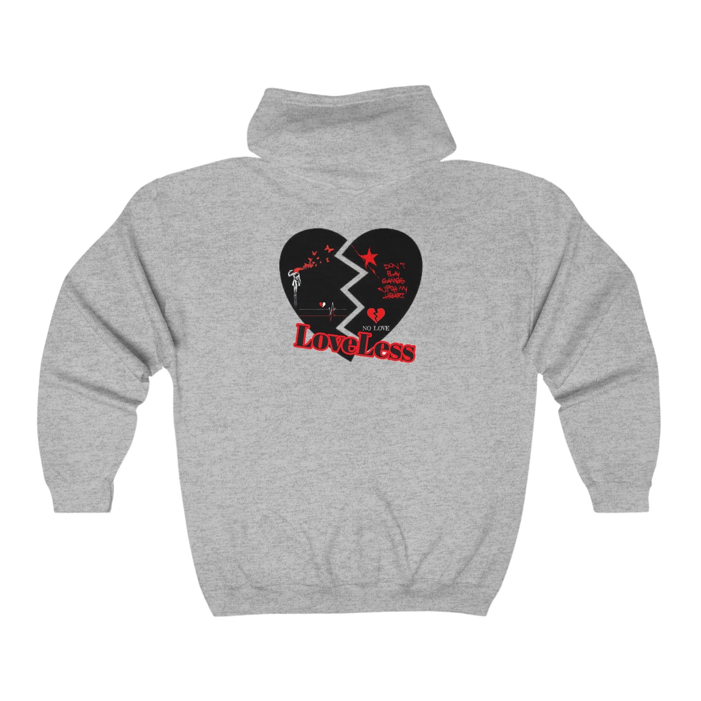 LoveLess Full Zip Hooded Sweatshirt