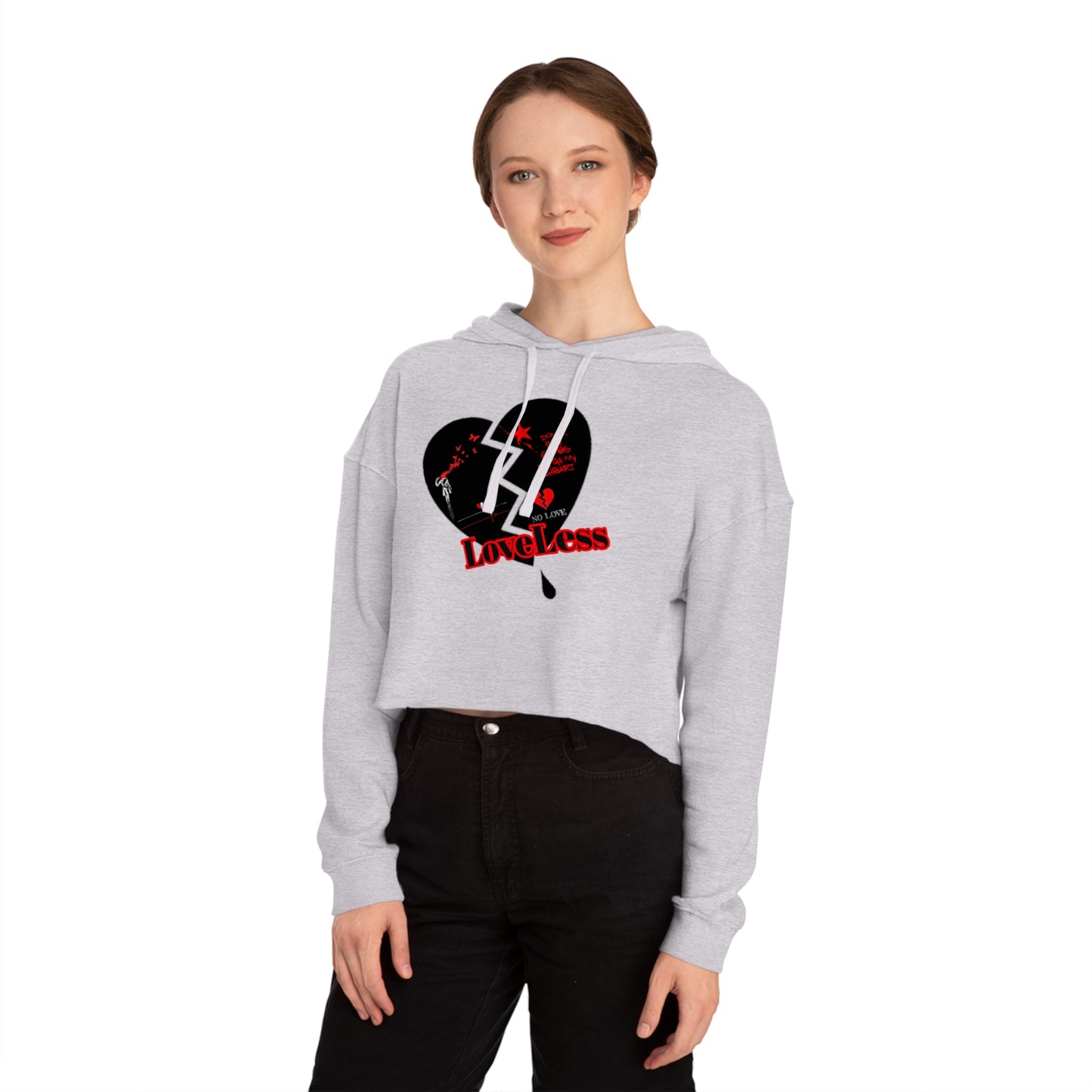 LoveLess Women’s Cropped Hooded Sweatshirt