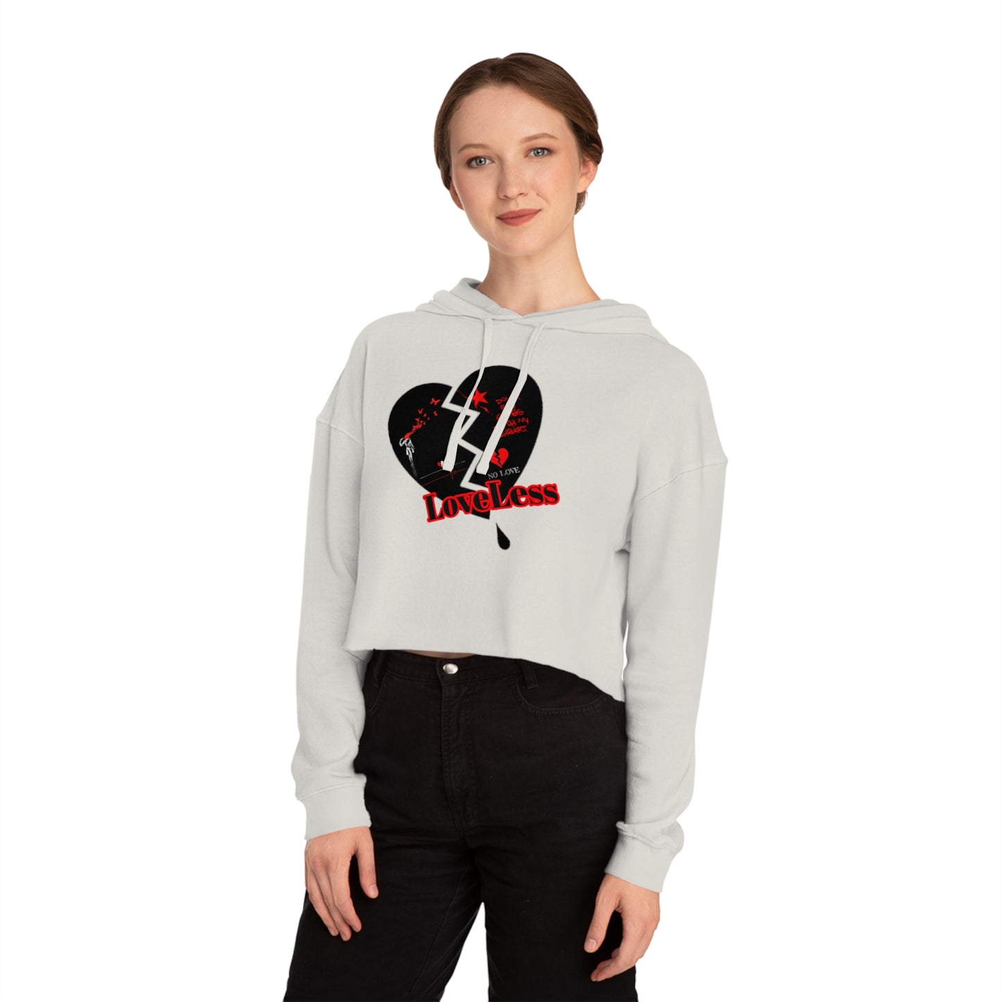 LoveLess Women’s Cropped Hooded Sweatshirt