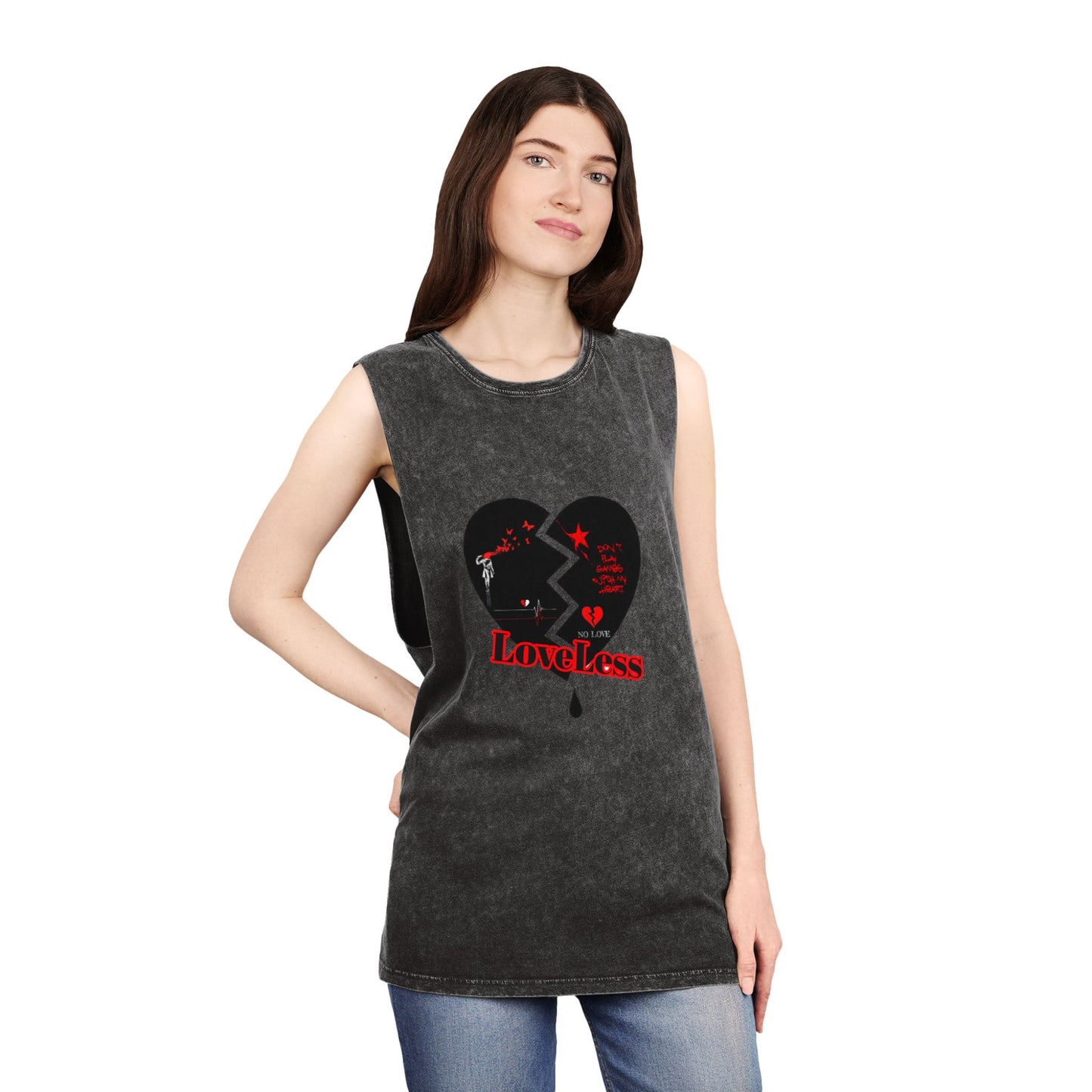 LoveLess Stonewash Tank Top